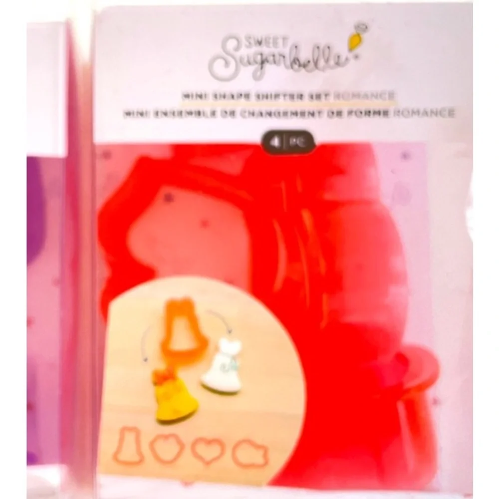 Sweet Sugarbelle Mini Shape Shifters Romance Cookie Cutter Wedding Bell Lips Red